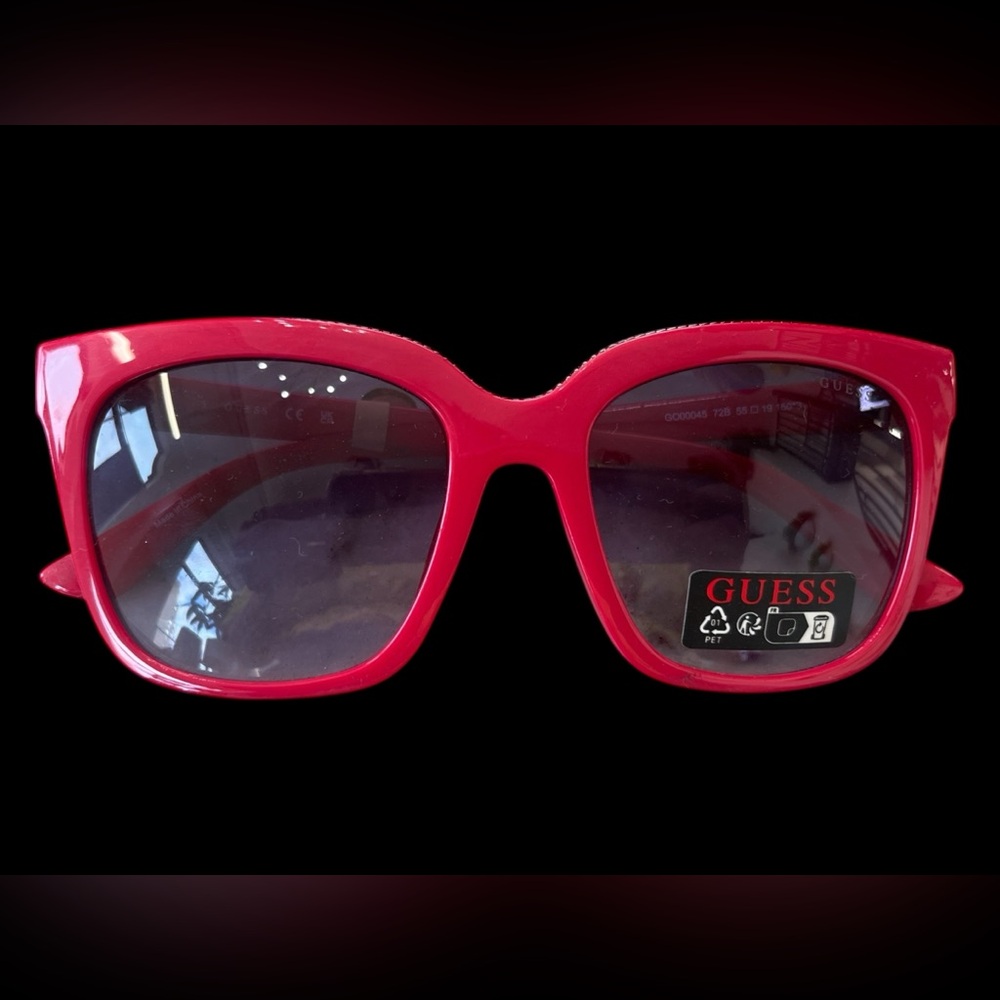 NWT Guess Bold Hot Pink/Red Sunglasses - Picture 2 of 11